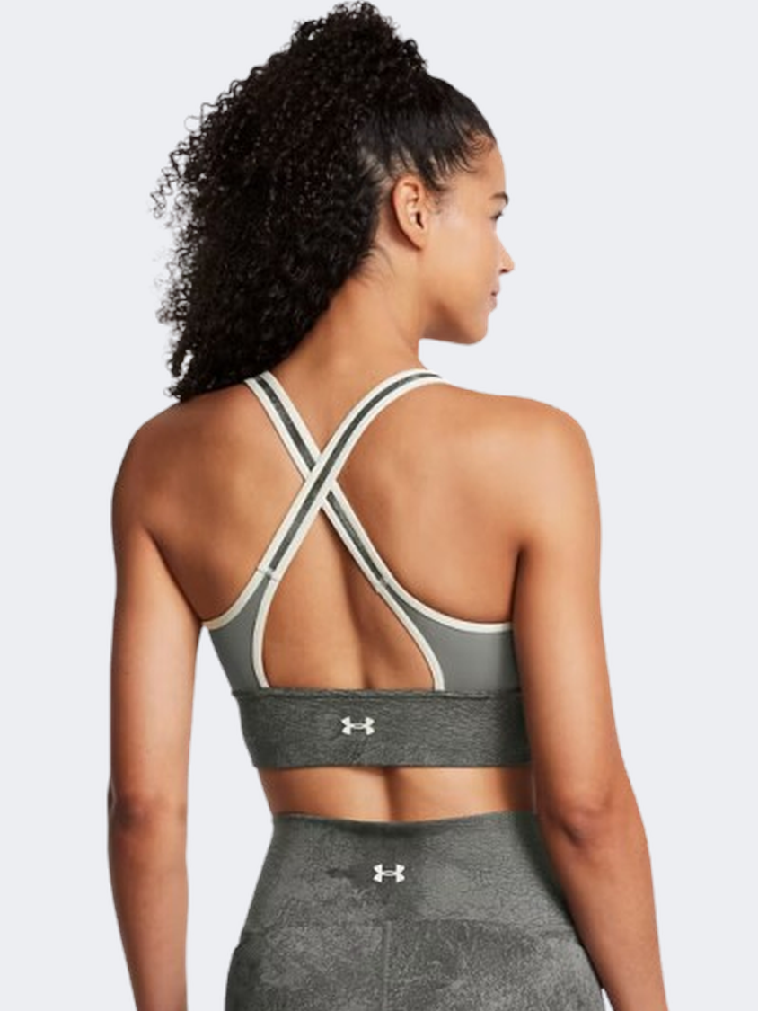 Under Armour Project Rock Infinity Lets Go Ll Women Training Bra Clay Green/Silt