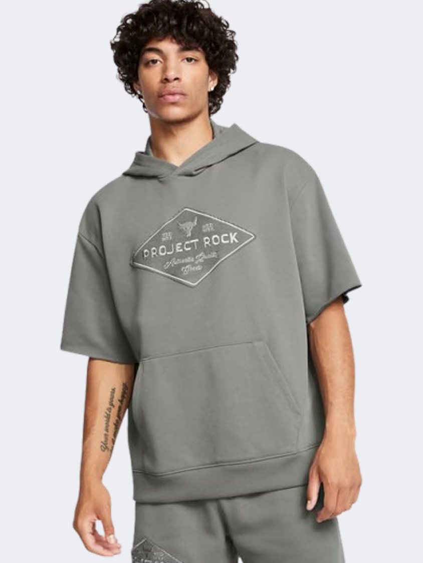 Under Armour Project Rock Heavyweight Tools Of The Trade Men Training Hoody Clay Green