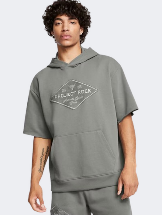 Under Armour Project Rock Heavyweight Tools Of The Trade Men Training Hoody Clay Green