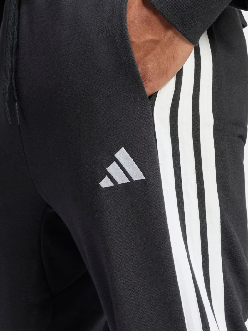 Adidas Essential 3-Stripes French Terry Men Sportswear Pant Black/White