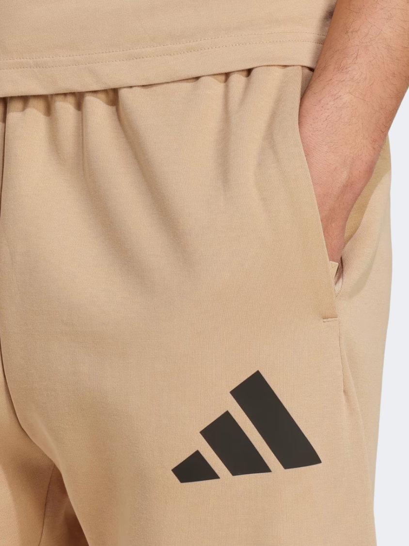 Adidas Future Icons 3 Bar Logo Men Sportswear Pant Warm Sandstone