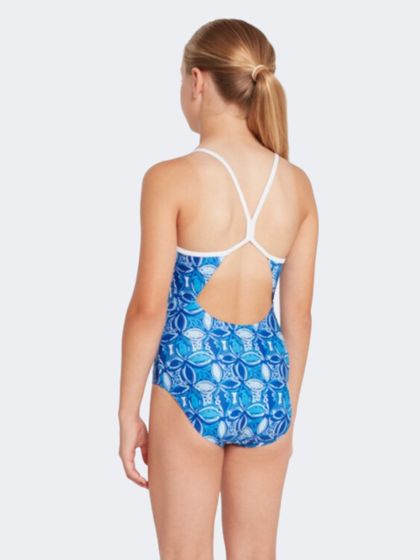 Zoggs Sprintback Girls Swim Monokini Blue