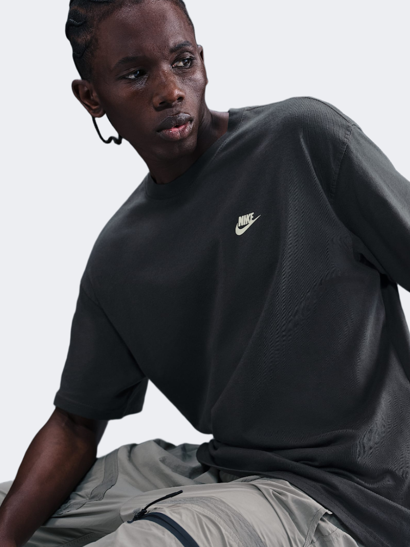 تي شيرت Lifestyle للرجال Nike Max90 أنثراسيت