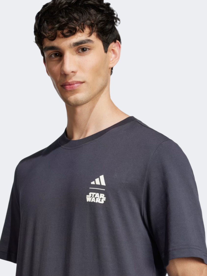 Adidas Star Wars The Mandalorian Men Sportswear T-Shirt Night Grey