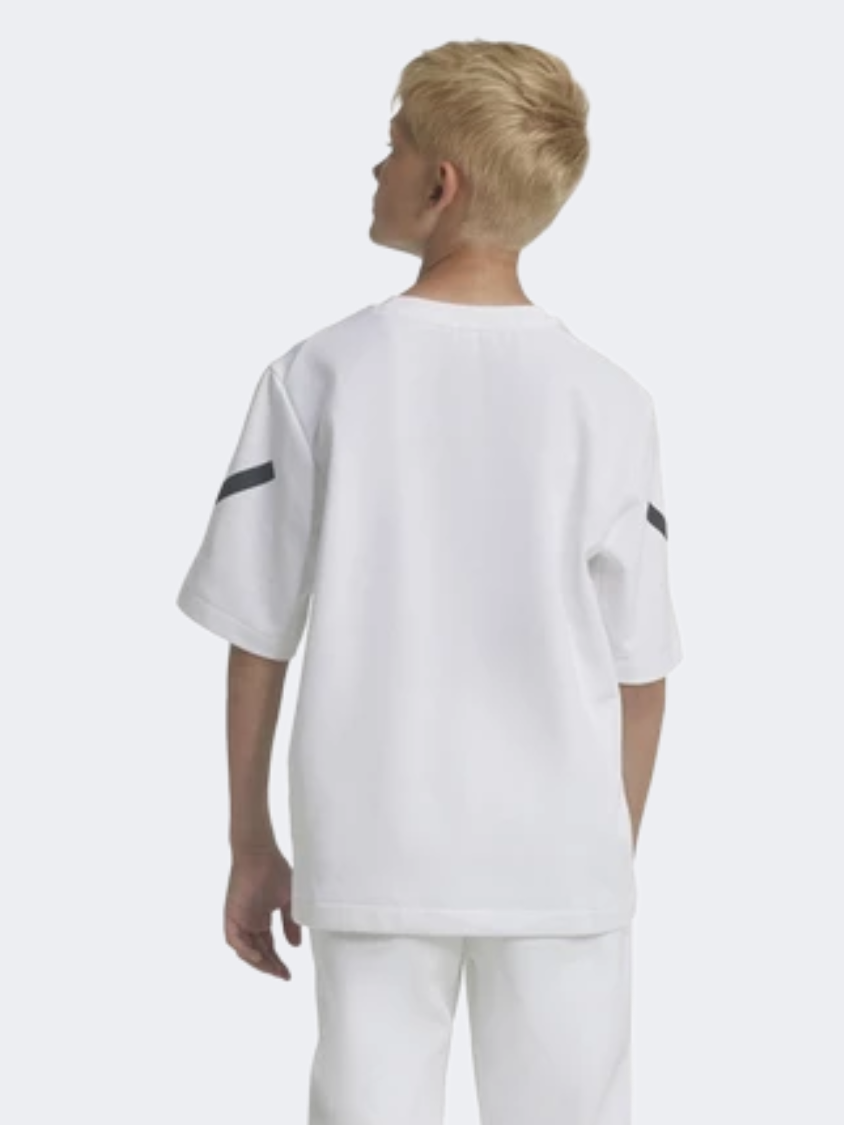 Adidas Z.N.E Kids-Unisex Sportswear T-Shirt White/Black