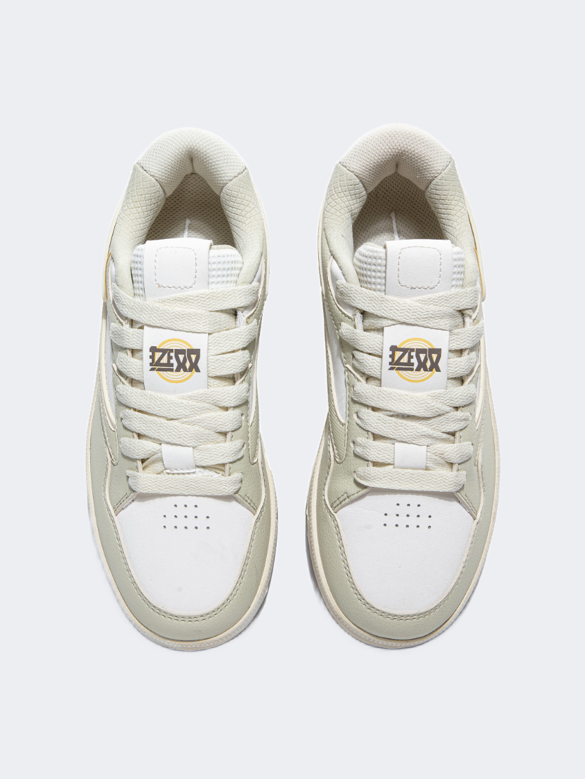Erke Skateboard Women Lifestyle Sneaker Light White/Green