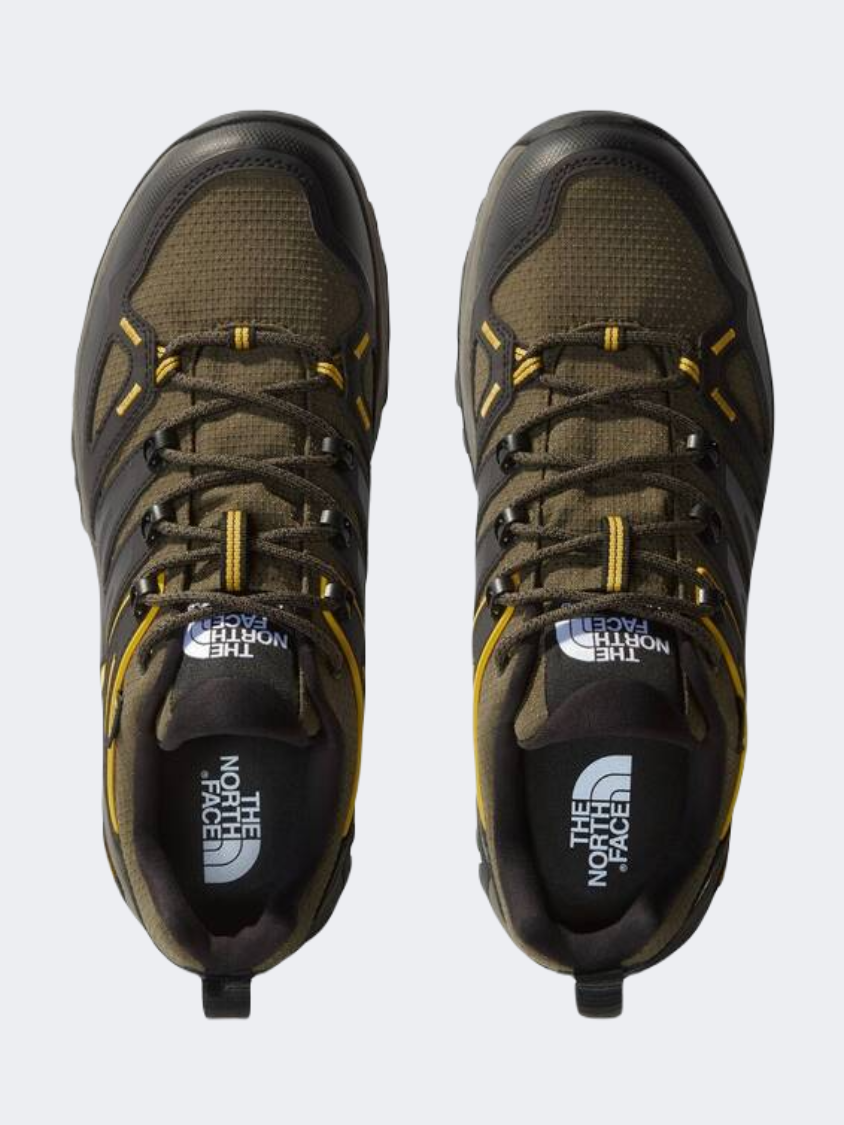 حذاء المشي للرجال The North Face Hedgehog Goretex باللون الأخضر الطيني/الأسود