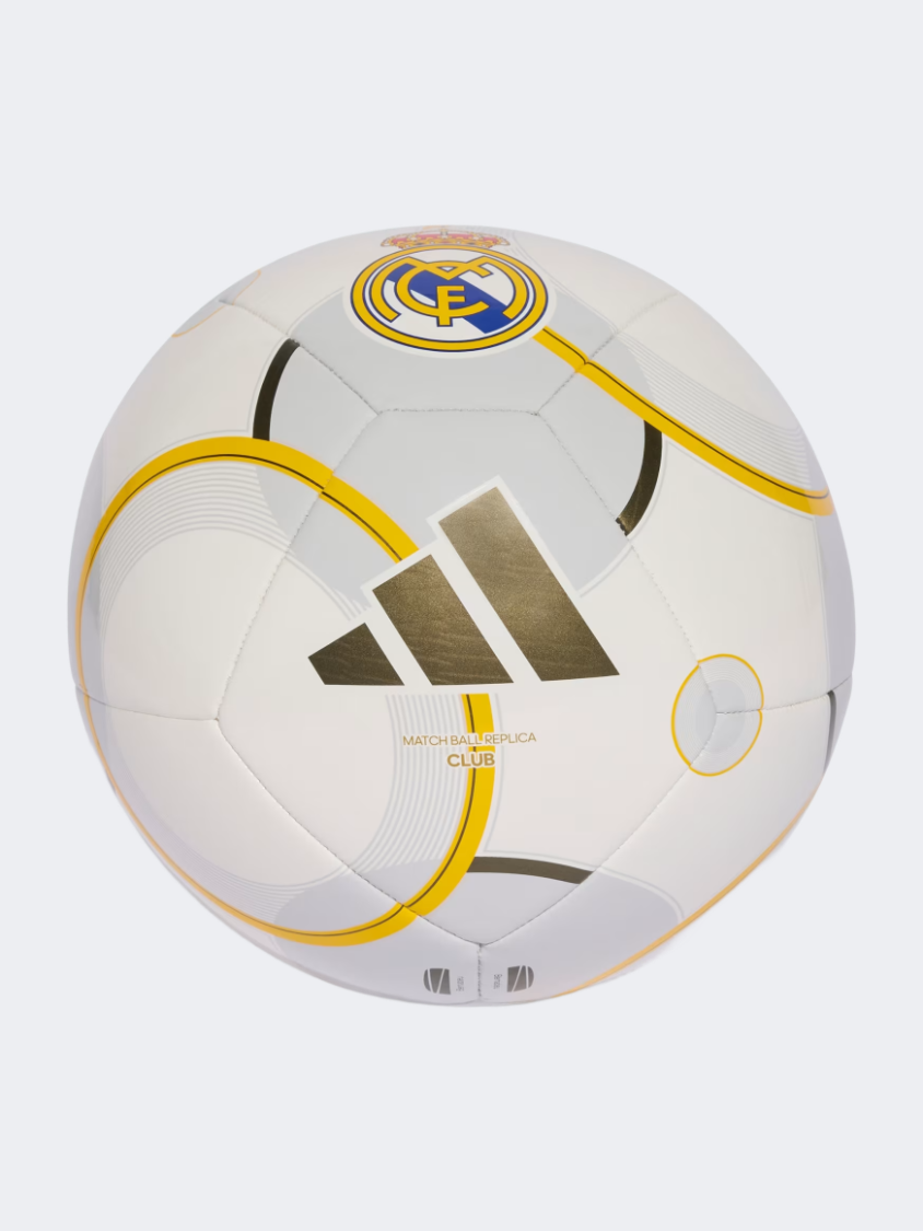 Adidas Real Madrid Club Home Unisex Football Ball White/Gold/Gray