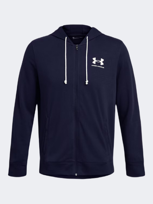 Under Armour Rival Terry Men Lifestyle Hoody Navy/Onyx White