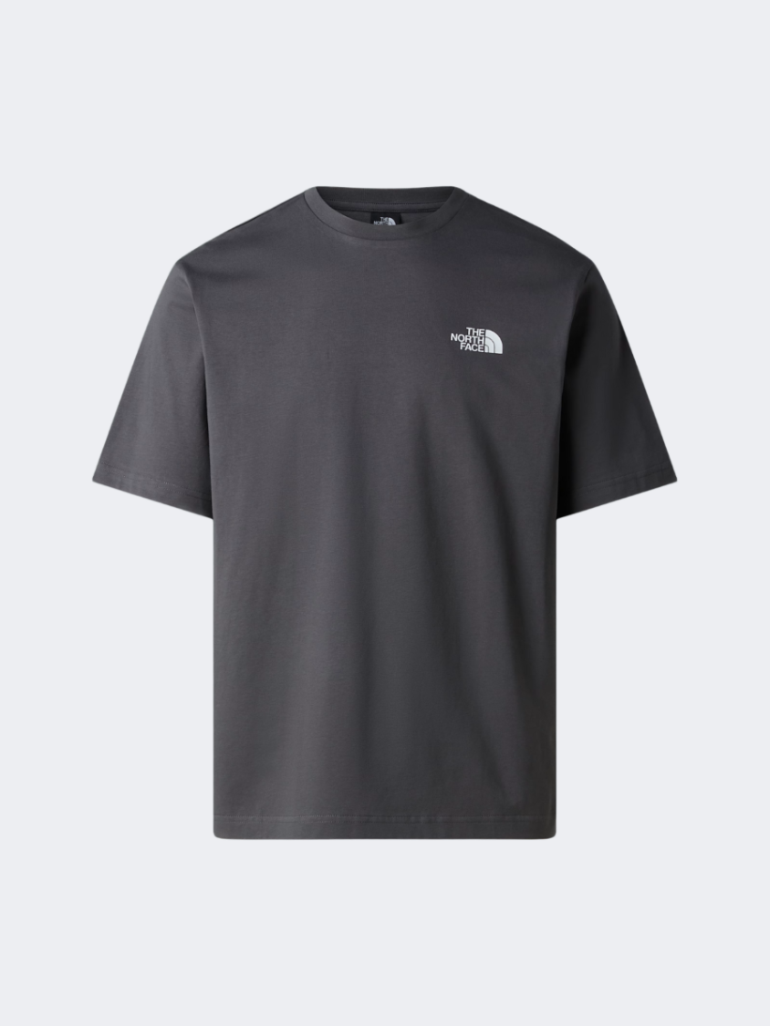 تي شيرت نمط حياة رجالي مريح The North Face Explore Gear باللون الرمادي الأنثراسايت