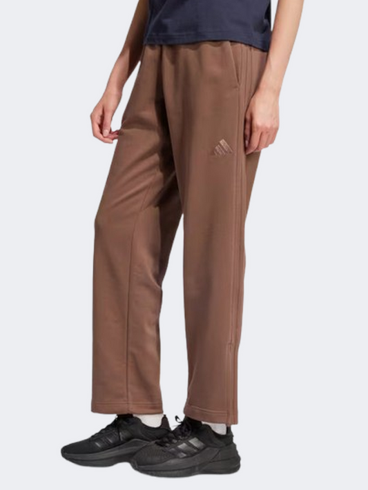 Adidas All Szn 3 Stripes Women Sportswear Pant Earth Strata