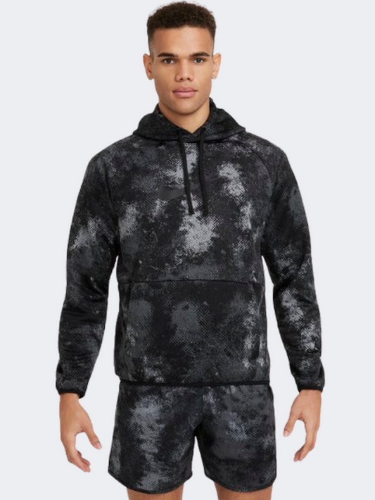 Nike Therma Fit Camo Men Training Hoody Black