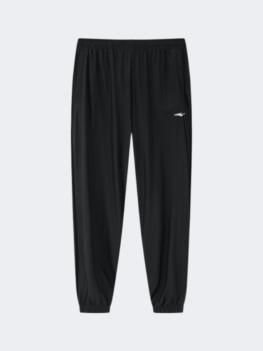 Erke Knitted Cropped Men Running Pant Black