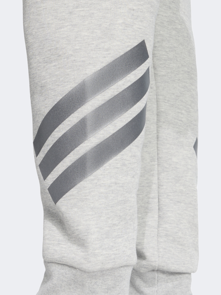 Adidas Future Icons 3-Stripes Men Sportswear Pant Grey Heather