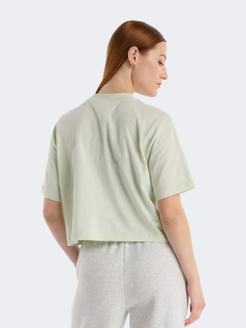 New Balance Relaxed 550 Women Lifestyle T-Shirt Natural Mint
