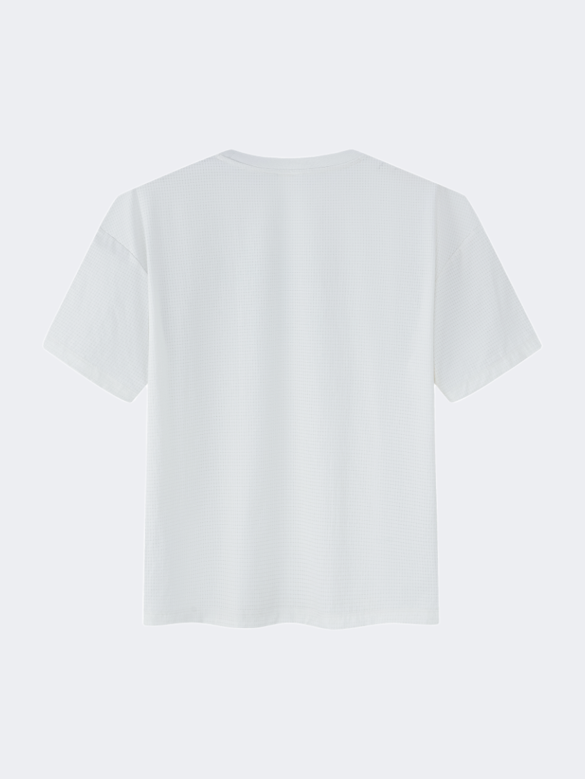 Erke Woven Women Running T-Shirt Light White