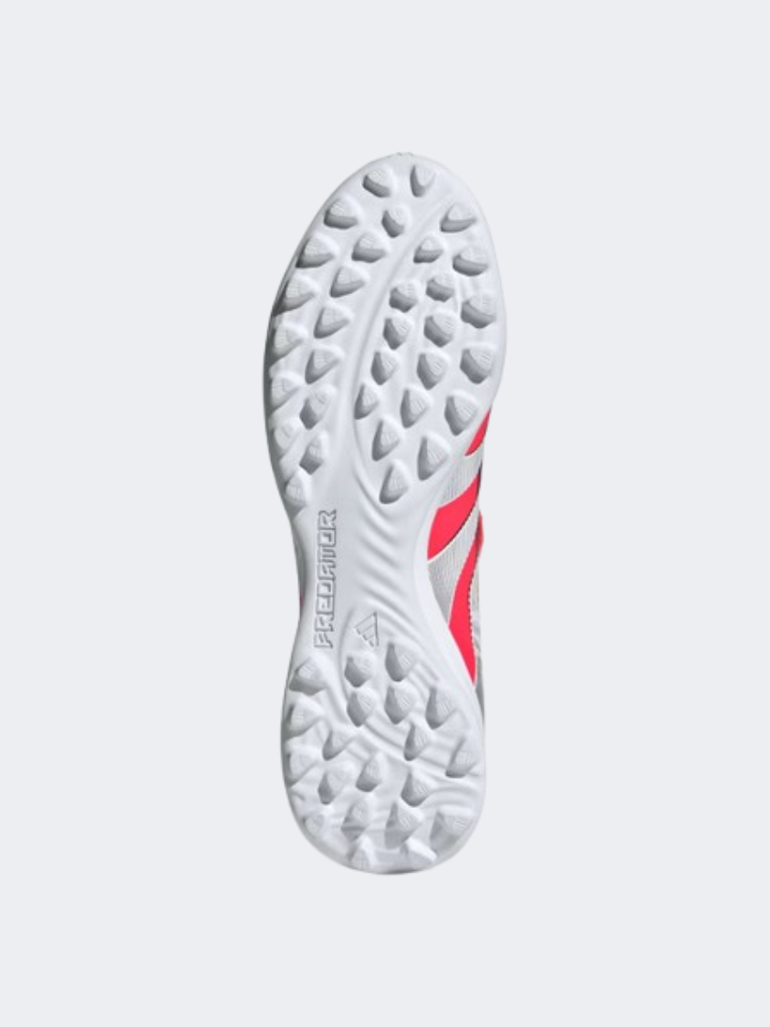حذاء كرة القدم للرجال Adidas Predator League بلسان قابل للطي أحمر/أبيض/أسود