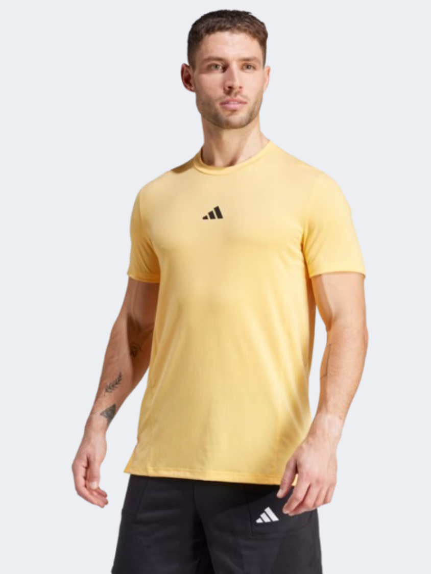Adidas Designed For Training Men Training T-Shirt Semi Spark