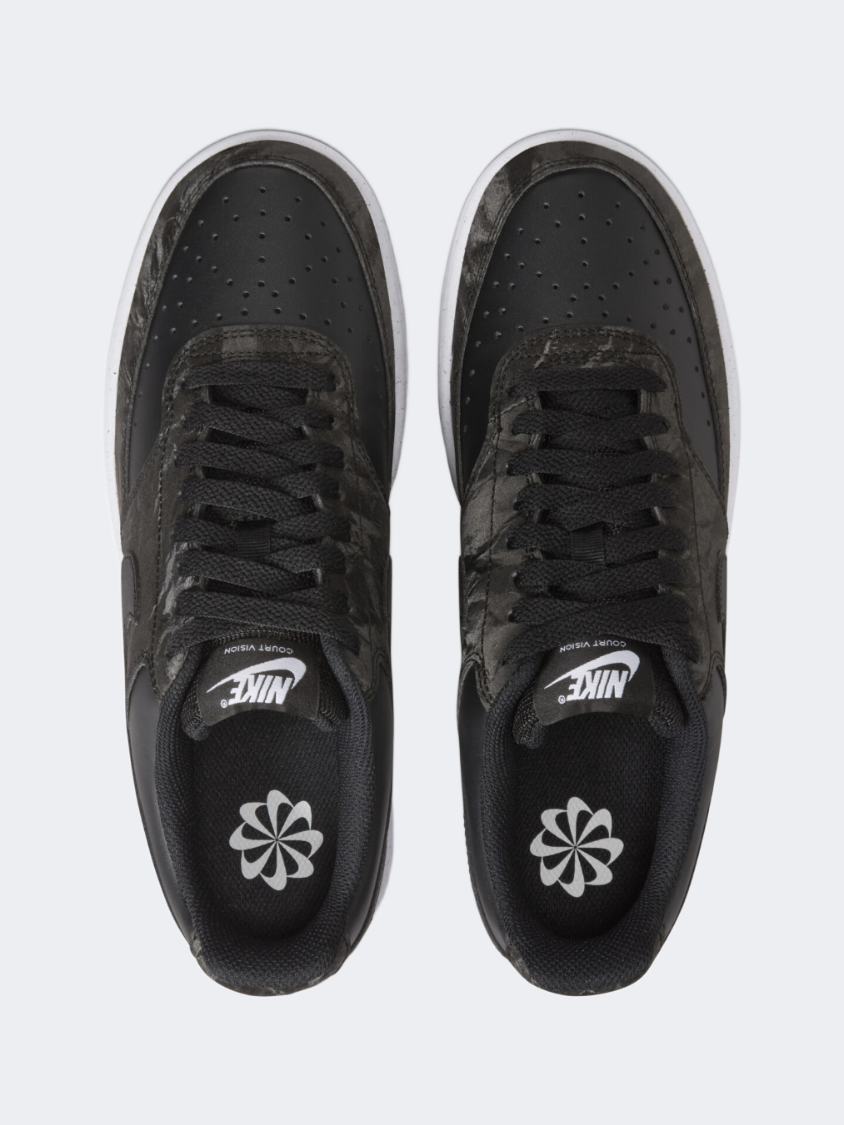 Nike Court Vision Low Women Lifestyle Shoes Black/White