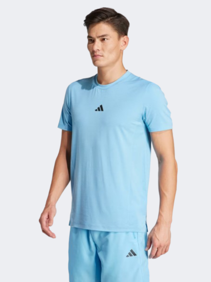 Adidas D4T Men Training T-Shirt Semi Blue Burst