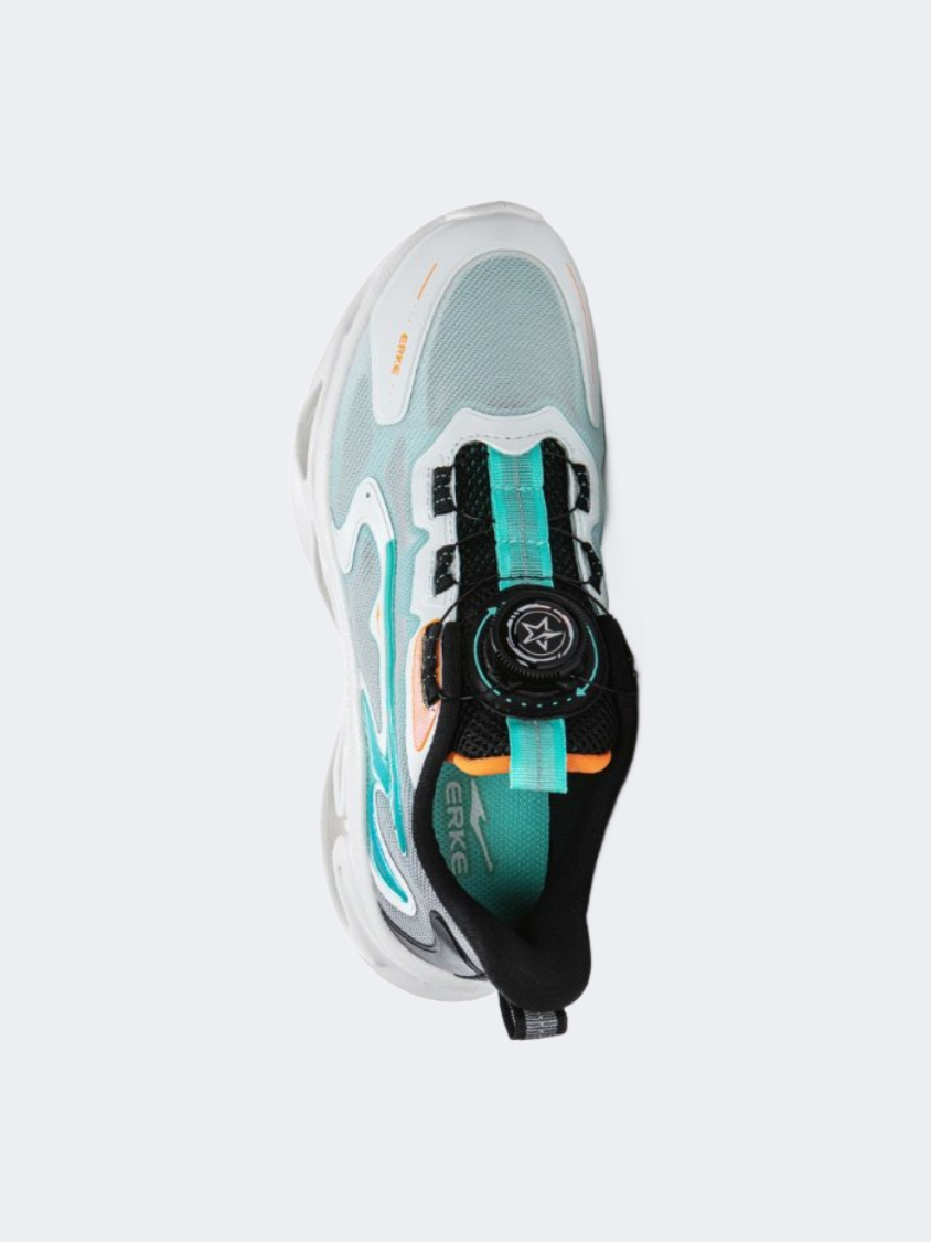 Erke Kids-Boys Running Shoes White/Blue Green