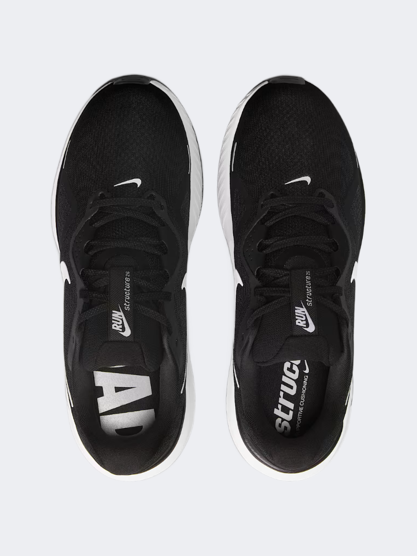 Nike Structure 26 Men Running Shoes Black/Grey/White