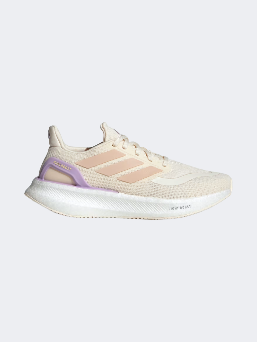 Adidas Pureboost 5 Women Running Shoes White/Wonder Quartz – Mike Sport Iraq