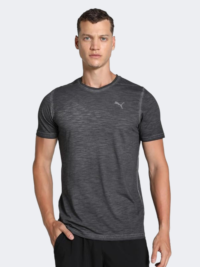 Puma Studio Foundation Wash Men Training T-Shirt Grey