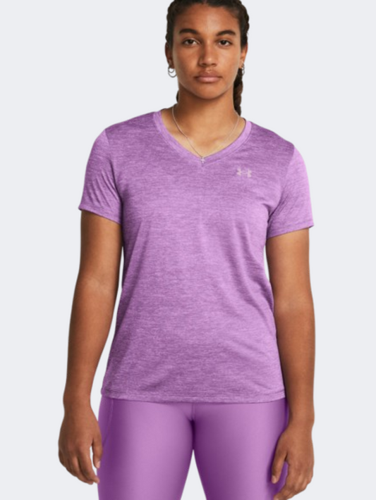 Under Armour Tech Twist Women Training T-Shirt Provence Purple Ace