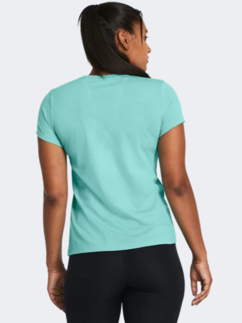 Under Armour Rival Logo Women Lifestyle T-Shirt Turquoise/White