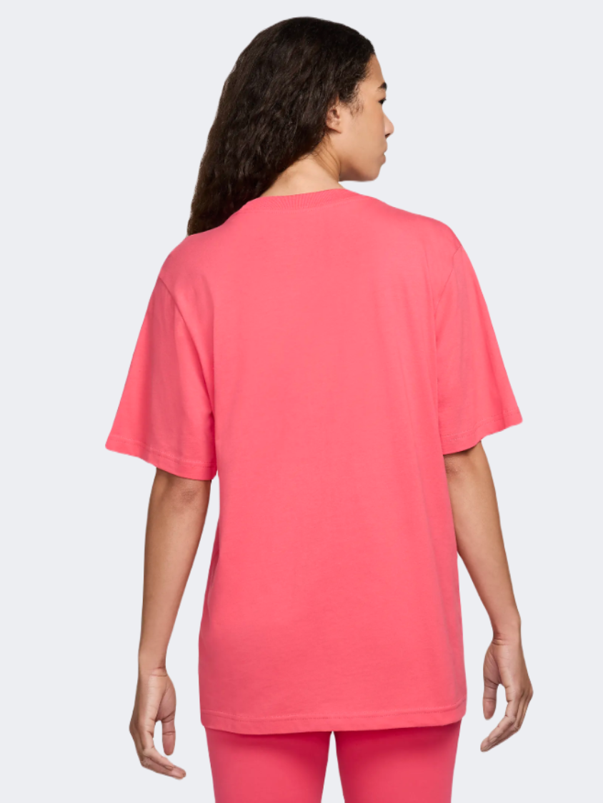 Nike Sportswear Essential Women Lifestyle T-Shirt Aster Pink/White