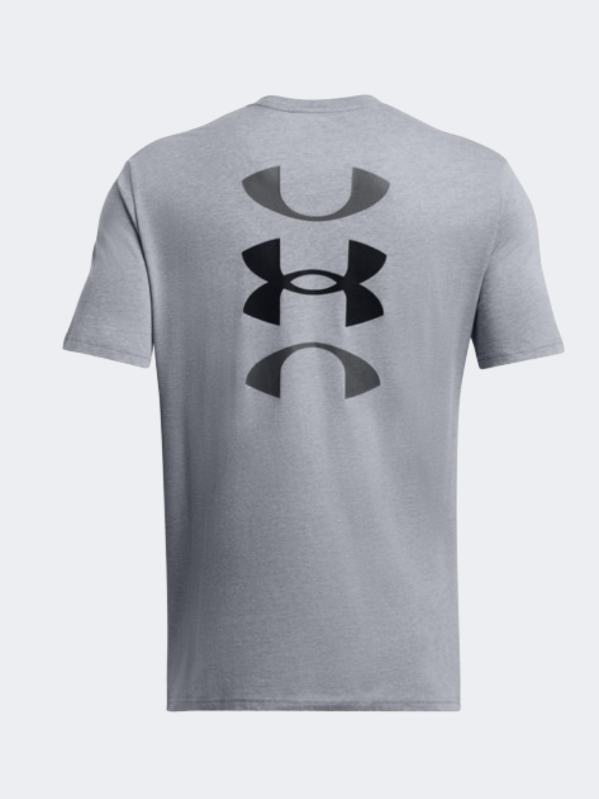 Under Armour Basketball Logo Court Men Basketball T-Shirt Steel Heather/Black
