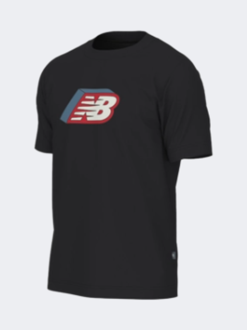 New Balance Cubed Logo Men Lifestyle T-Shirt Black