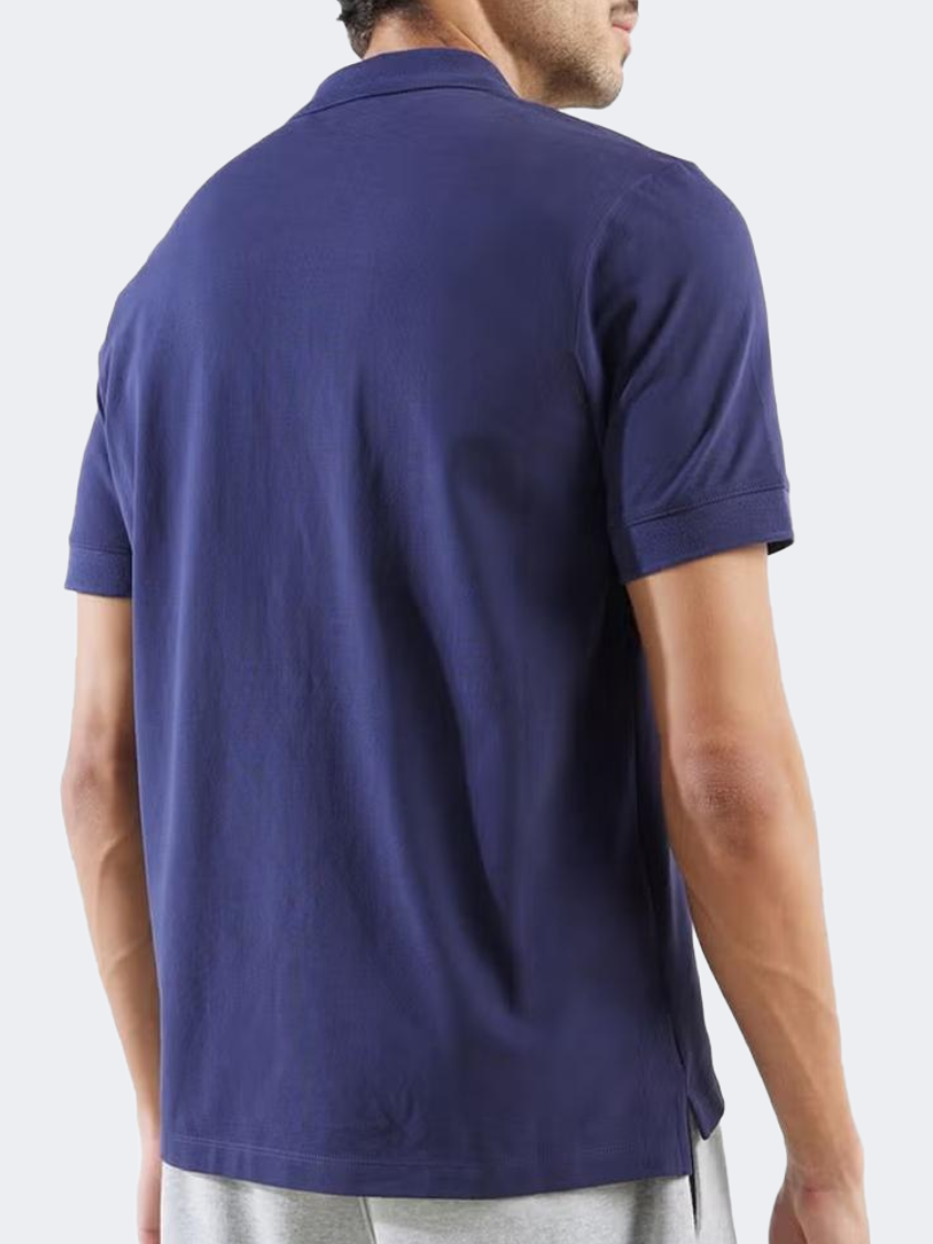 New Balance Rc Cotton Men Lifestyle Polo Short Sleeve Navy