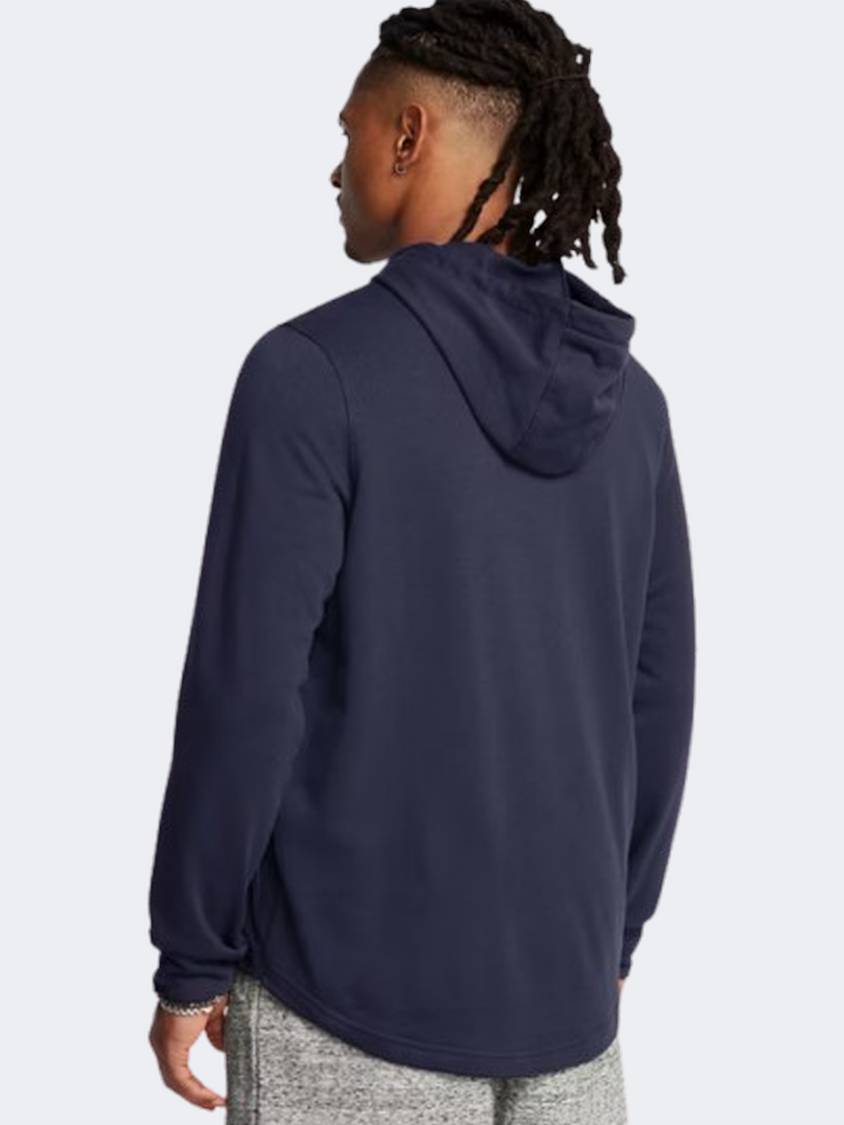 Under Armour Rival Terry Graphic Men Lifestyle Hoody Navy/Tech Blue