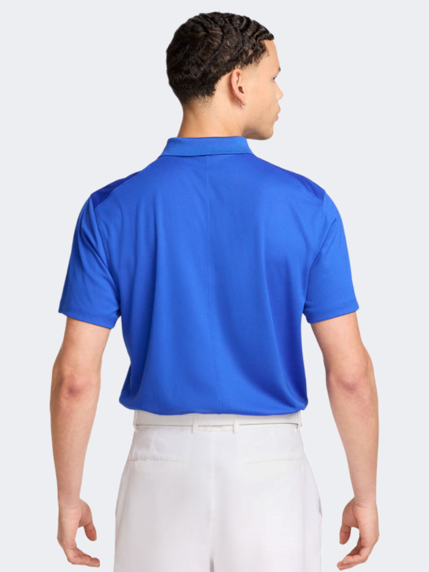 نايكي Dri-Fit Victory Solid بولو رجالي بأكمام قصيرة نمط حياة لون أزرق ملكي/أبيض