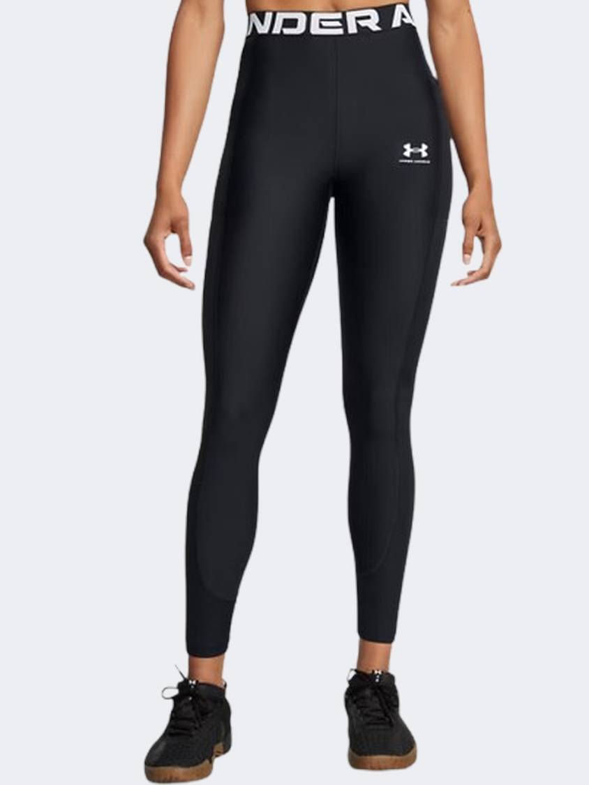 Under Armour Heatgear Rib Women Training Tight Black/White