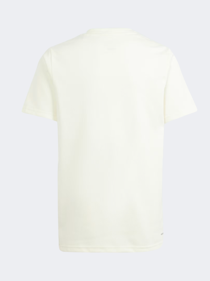 Adidas City Escape Boys Sportswear T-Shirt Ivory/Black