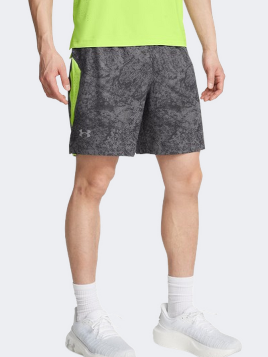 Under Armour Launch Elite Men Running Short Grey/Morph Green