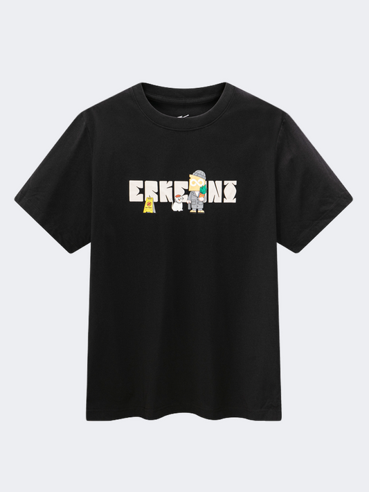 Erke Crew Men Lifestyle T-Shirt Black