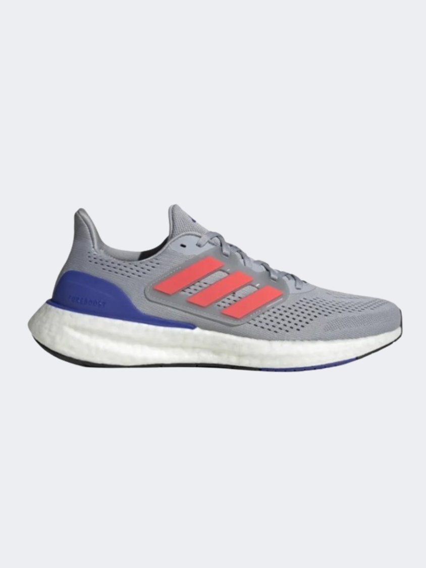Adidas Pureboost 23 Men Running Shoes Silver/Red/Blue – Mike Sport Iraq