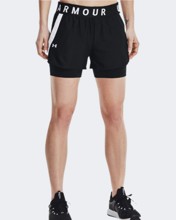 Under Armour Play 2-In-1 Women Training Short Black/White