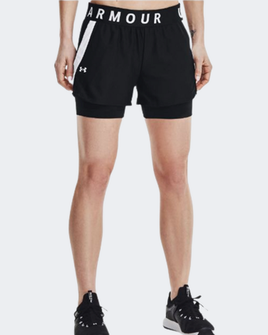 Under Armour Play 2-In-1 Women Training Short Black/White
