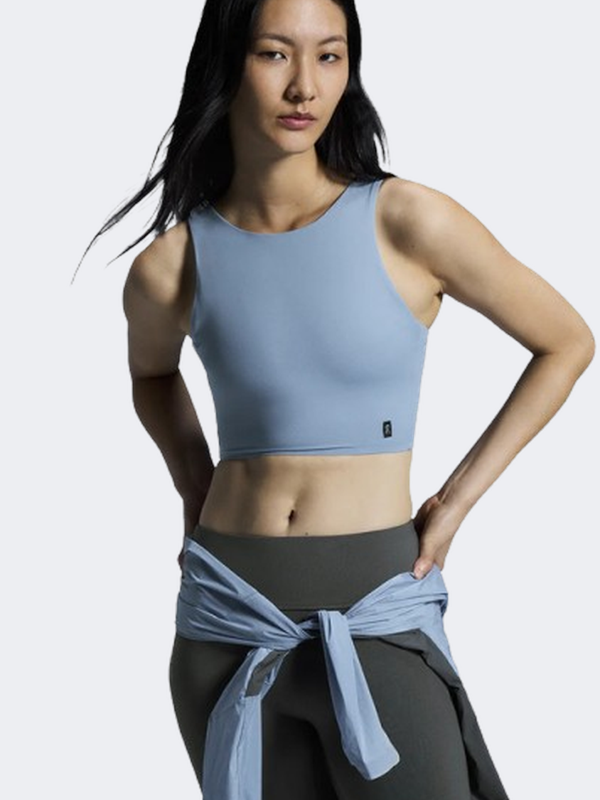 On Core 2 In 1 Women Running Tank Chambray
