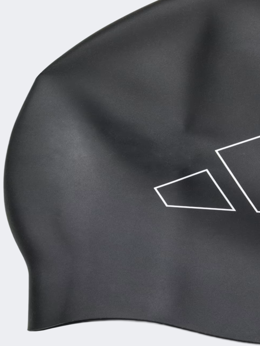 Adidas Logo Unisex Training Swim Cap Black/White