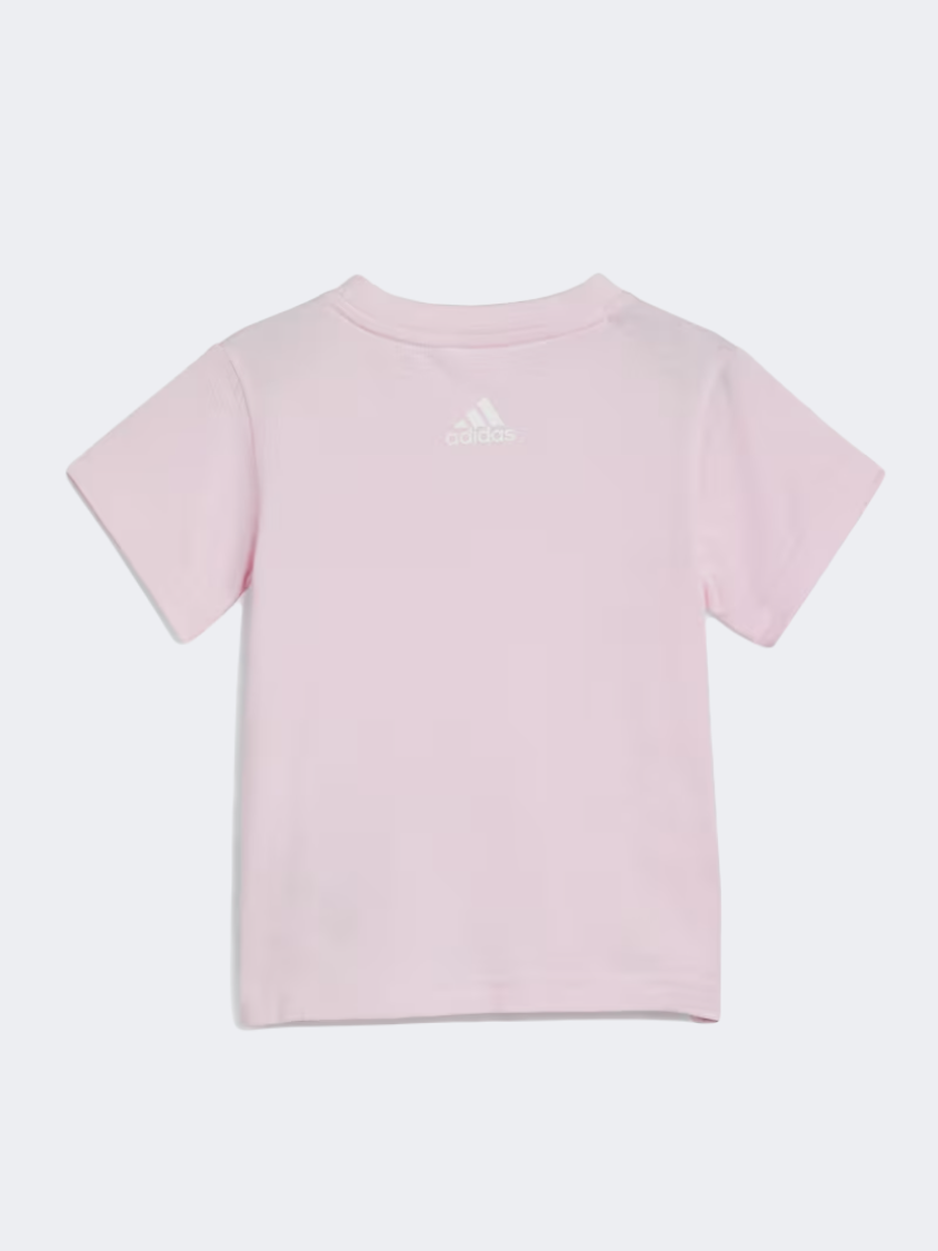 Adidas Lin Baby Girls Sportswear Set Clear Pink/White