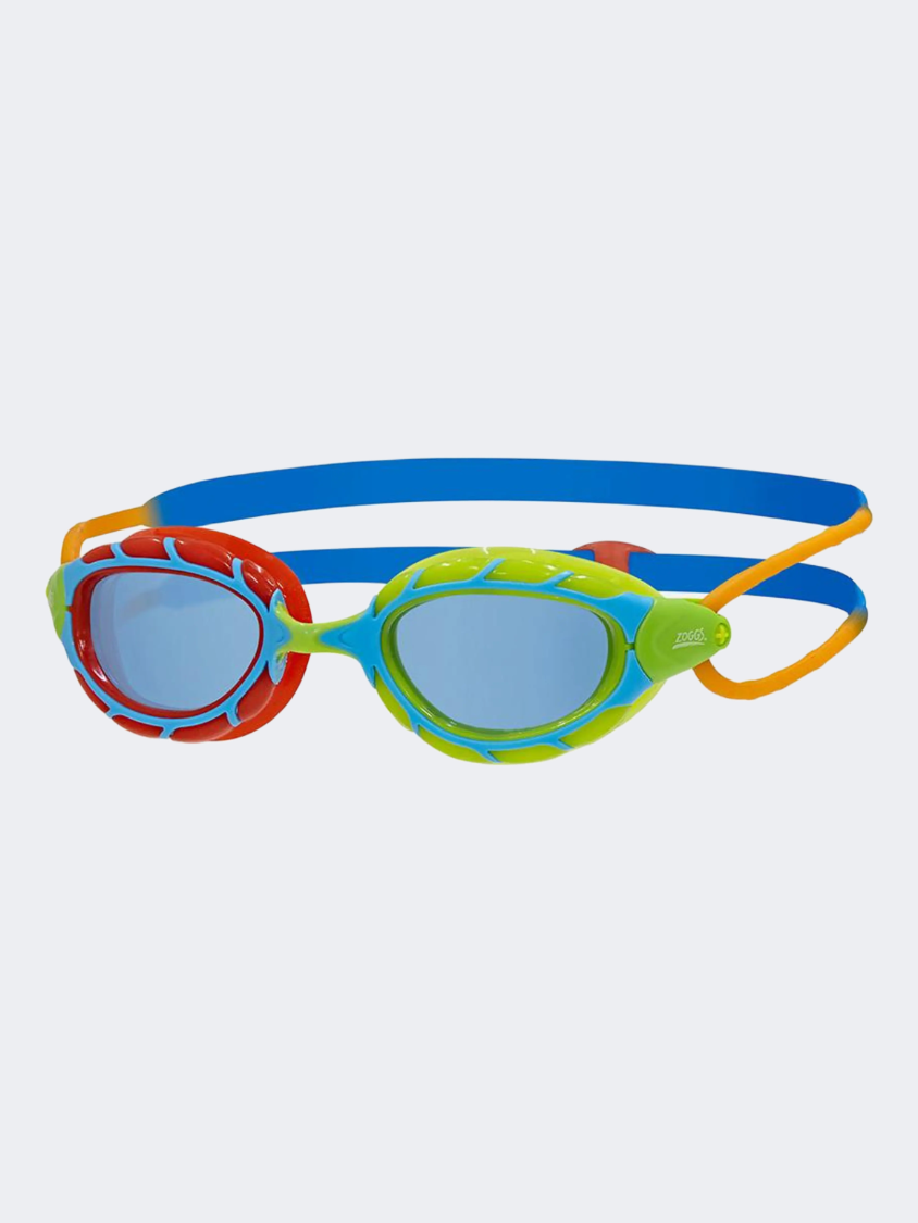 Zoggs Predator Junior Kids Swim Goggles Blue/Red/Lime 311869/000