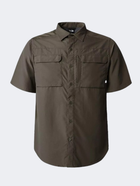The North Face Sequoia Men Hiking Shirt New Taupe Green