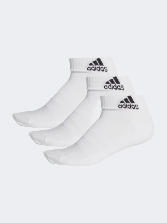 Adidas Cushioning Ankle 3Pp Unisex Training Sock White