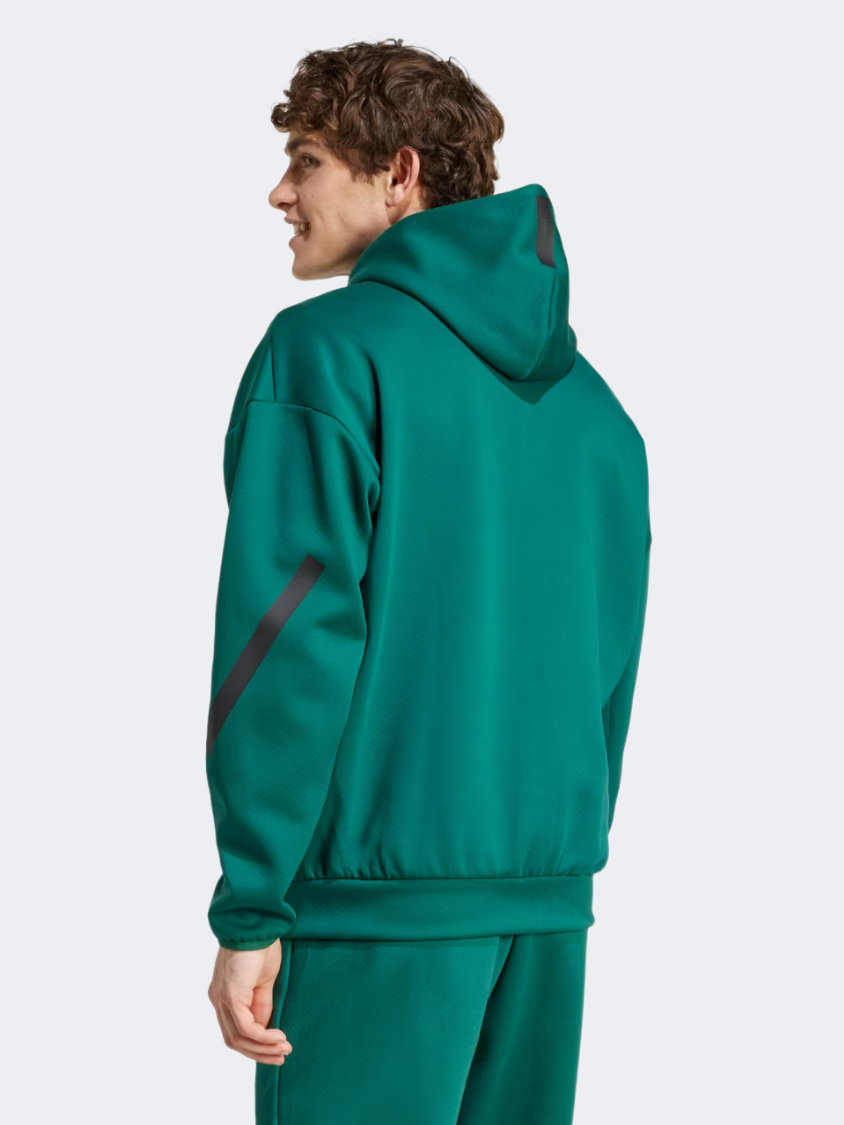 Adidas Z.N.E. Full-Zip Men Sportswear Hoody Collegiate Green